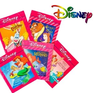 Vintage 1990s Disney Take-a-Tape Read Along Pink Cassette Movie Books (5)